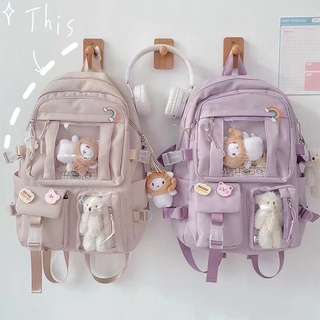 Mochila para meninas japonesas e coreanas mochila de estudante de ensino médio de grande capacidade