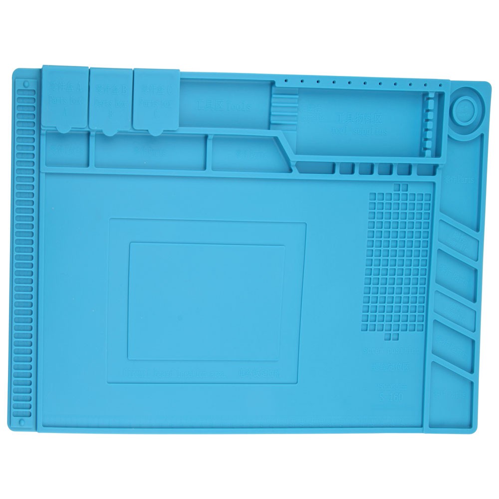 Kit Manutenção Assistência para Celular, Notebook, Games Manta Antiestática 04 Itens: Manta Anti Estática 30x45cm + Cola T7000 110ml + Par de Luvas + Grampos Fixa Tela/LCD