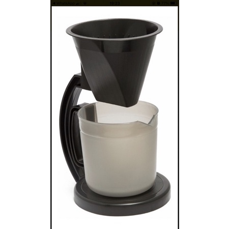 Cafeteira manual pequena Suporte para passar filtrar café com jarra, cafeteira manual coador de papel plastico