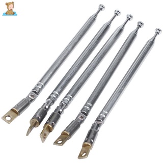 5 Pcs 32 Cm Comprimento 5 Seção Telescópica AM Rádio FM Antena De 180 Graus