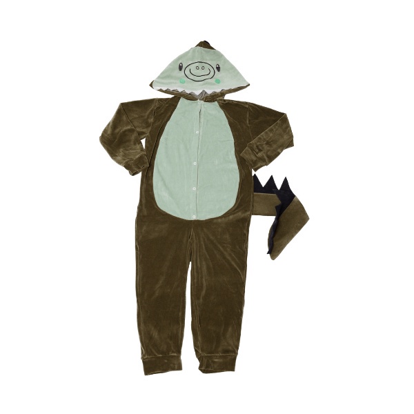 Macacao Kigurumi Pijama Infantil Dinossauro Inverno Fantasia