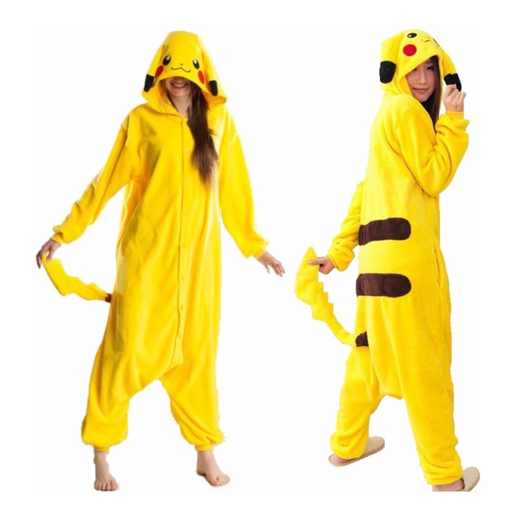 Compre Fantasia de cosplay de Pikachu Charmander Kigurumi unissex adulto  pijama animal macacão roupa de dormir barato — frete grátis, avaliações  reais com fotos — Joom