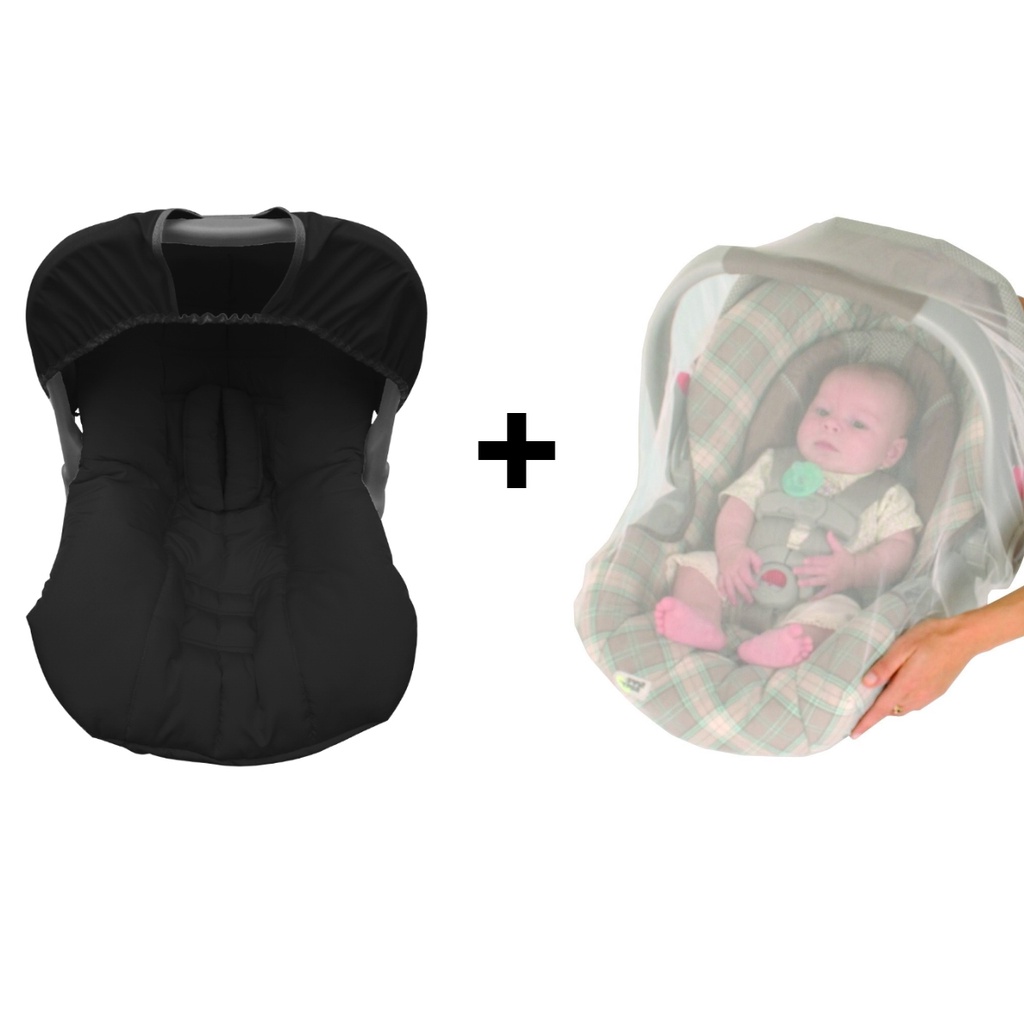 Kit Passeio do Bebê Capa para Bebê Conforto + Mosquiteiro De Bebê Conforto