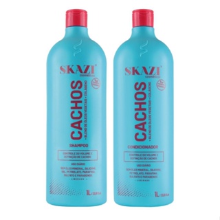 Kit Skazi Vegano Shampoo E Condicionador Cachos Liberado 1 Litro em Oferta na Shopee