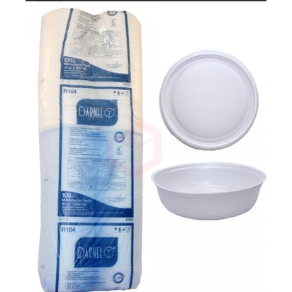 Marmitex Isopor Darnel  Fard0 Com 100 Unidades 850ml
