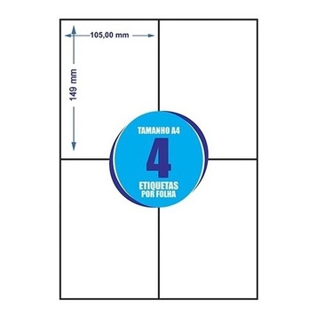 Shopee 250 Folhas A4 Etiqueta Adesiva Ecommerce Envio Correio Sigep 105x149 4 etiquetas por folha em Oferta na Shopee