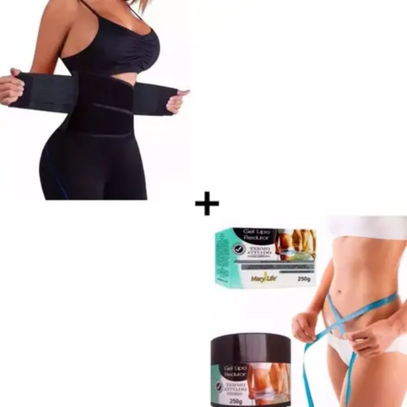 Cinta Ajustável Modeladora + Gel Redutor Medida