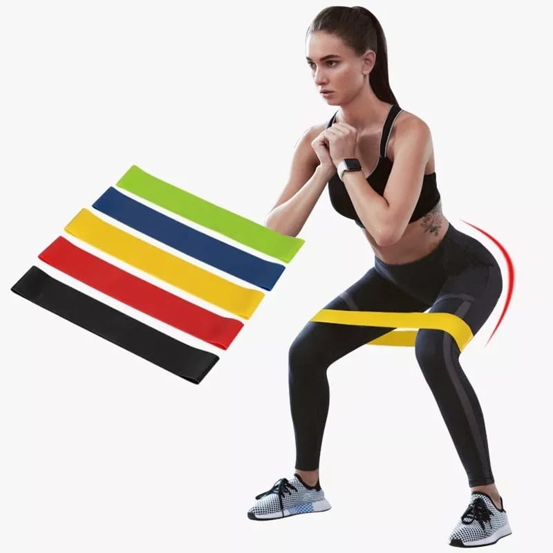 Elásticos Kit 5 Faixas Para Exercícios  Multifuncional Yoga Fisioterapia e Treino em Oferta na Shopee