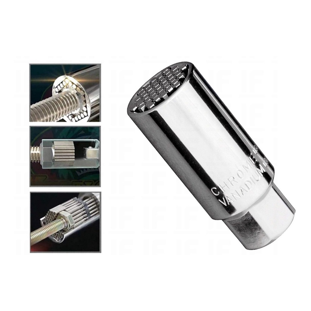 Soquete Multidimensional 6 A 21mm 3/8 Pol Universal Gross em Oferta na Shopee