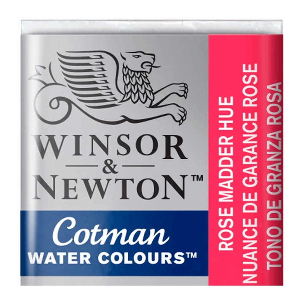 Aquarela Winsor & Newton Cotman Pastilha 580 Rose Madder Hue