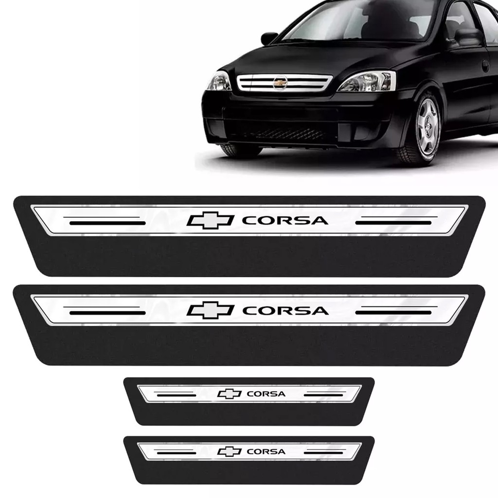 Soleira Protetor Porta Platinum Corsa Hatch E Sedan - Prata !!!! !!! Aproveite!