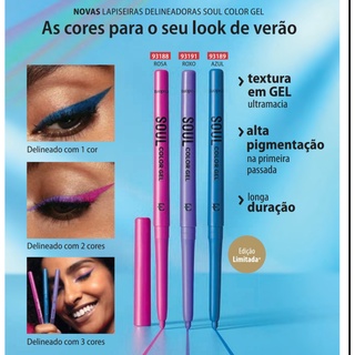 Eudora Lapiseira Delineadora em Gel Metalizada Rosa Soul 300mg