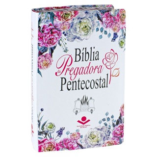 Bíblia da Pregadora Pentecostal Portátil | ARC | Letra Normal | Capa PU em Oferta na Shopee
