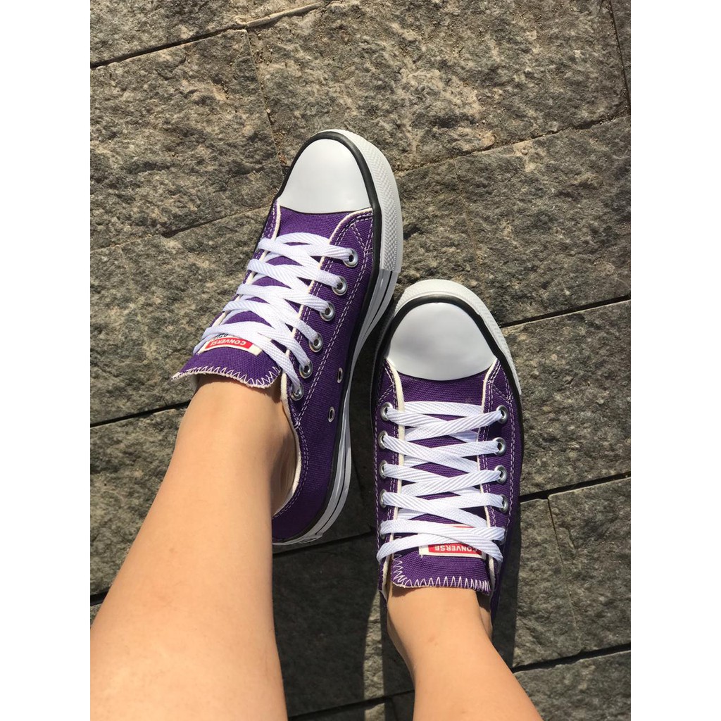 all star converse roxo
