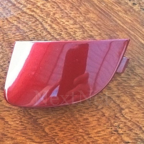 Moldura Do Acabamento Capinha Do Reboque Parachoque Pintada Na Cor Vermelho Metálico Citroen C3 Até 2012