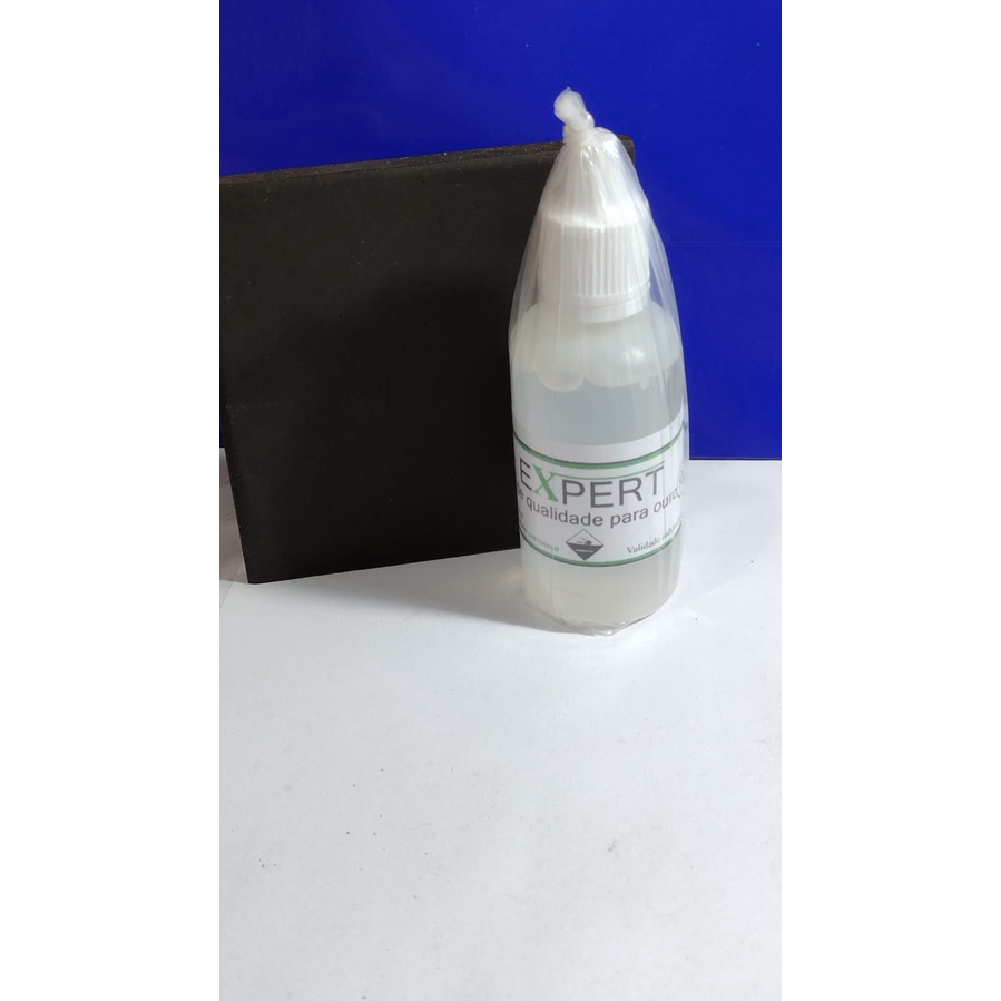 Teste de Ouro 10 K  testa Joias em Geral com Qualidade e perfeição 1 Vidro Teste 30 Ml +1 Pedra 7.50  Cm x 7.50  Cm