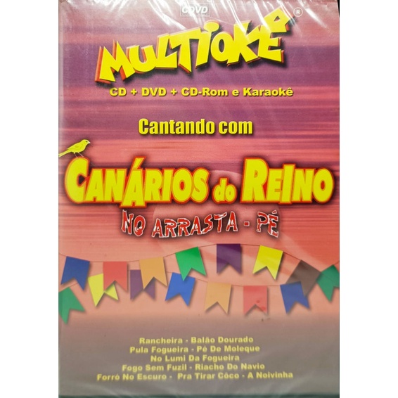 Dvd Multiokê - Canários do Reino No Arrasta Pé