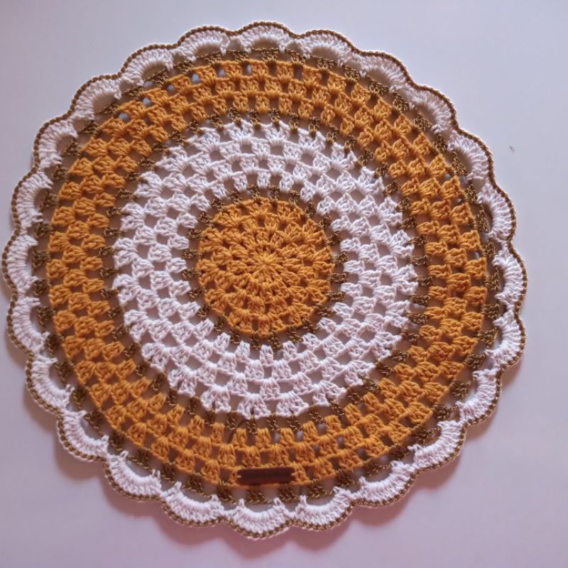 Sousplat supla de crochê decoração Natalina mesa posta natal. | Shopee  Brasil
