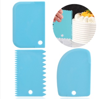 Kit 3 Espatula Decorativa Alisadora Confeiteiro Para Decoracao De Bolos