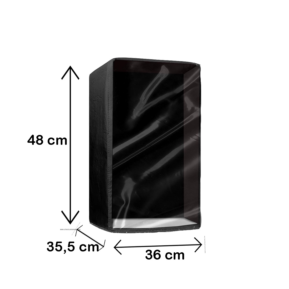 Capa de Proteção para Central do som  Sony LBT-XB850AV Preta com Frente Transparente