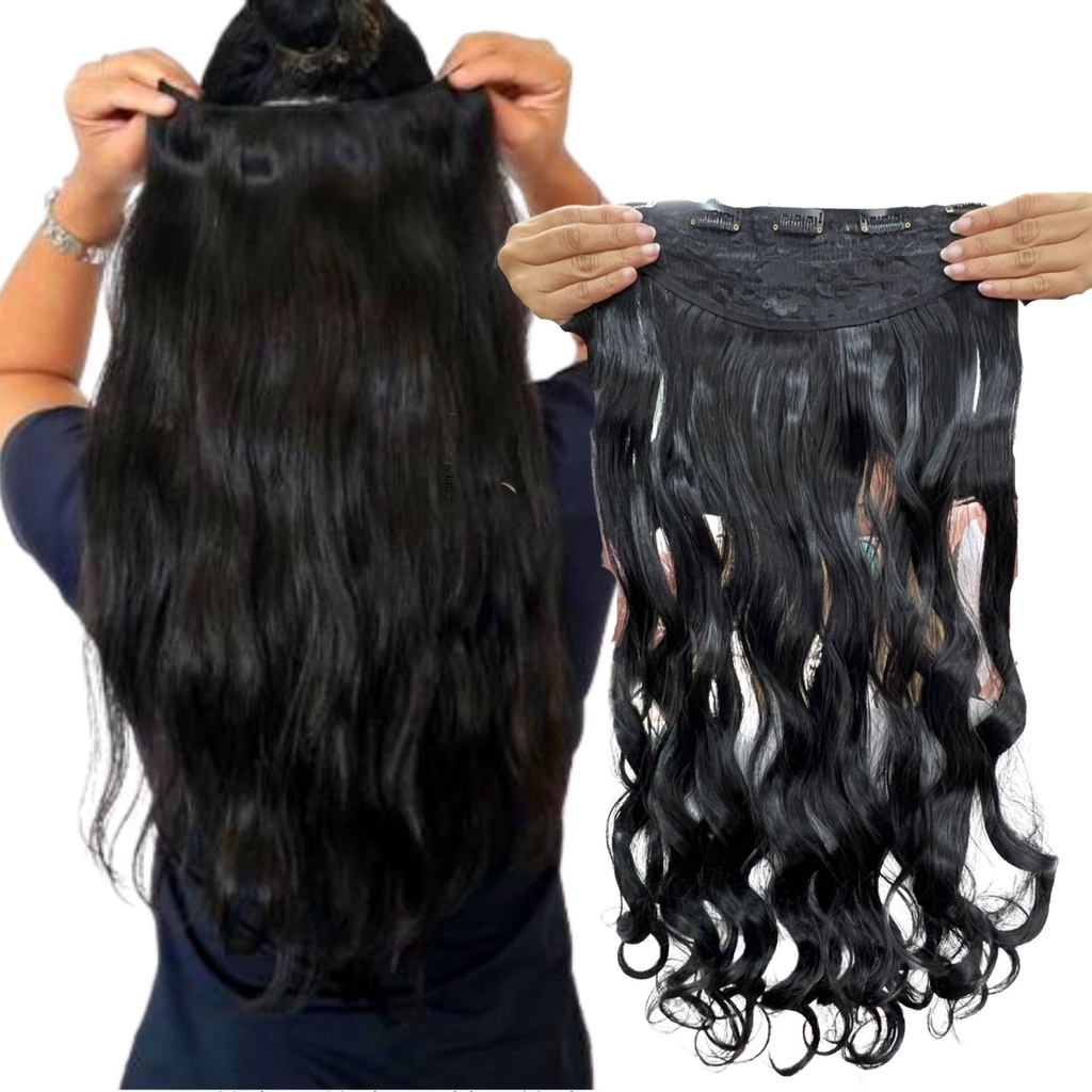 Cabelo Aplique Tic Tac Orgânico Idêntico Ao Humano 150g 70cm Pronta Entrega