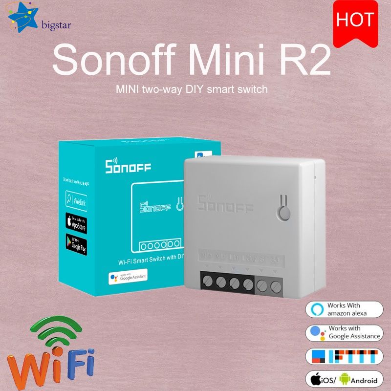 Newstar Sonoff Mini Two Way Diy Smart Switch Mini R2 Ieee 802 11 B G N 2 4ghz Nova Versao Do Interruptor Wifi Automacao Residencial Ccbig Shopee Brasil