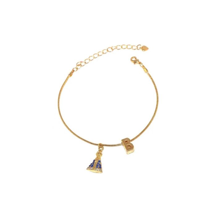 Pulseira Pingente Nossa Senhora Aparecida Inicial Folheado A Ouro 18k em Oferta na Shopee