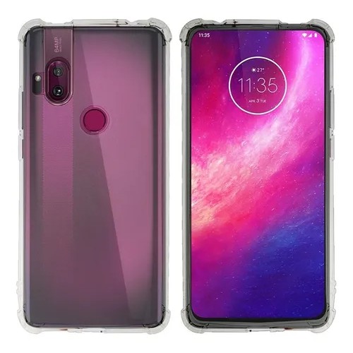 Capa Capinha Motorola One Hyper XT2027 Case Anti Impacto Queda Com Borda Cantoneira Anti Shock Anti Quedas Silicone Transparente Silicone Alta Proteção