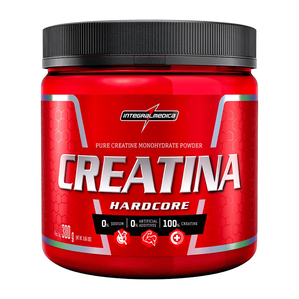 Creatina Pura Monohidratada Hardcore 300g - 150g - Original - Integralmedica