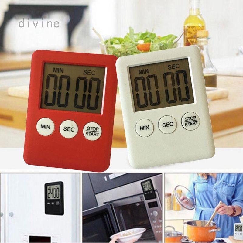 Timer Timer Eletrônico Lcd Digital Display / Cronômetro / Temporizador Para Cozinha 5977 em Oferta na Shopee