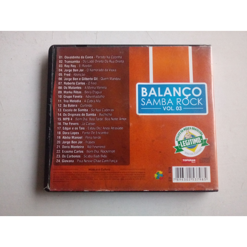 Cd Balanço samba rock volume 3 | Shopee Brasil