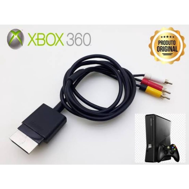 Cabo Xbox 360 slim original Microsoft Shopee Brasil