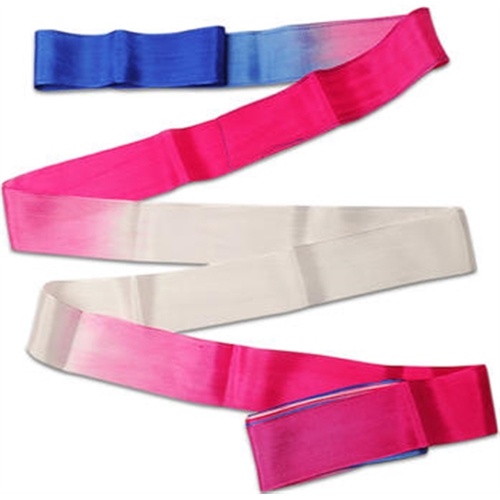 Fita De Ginástica Rítmica Multicolor 5mt Pastorelli Azul/Rosa/Branco