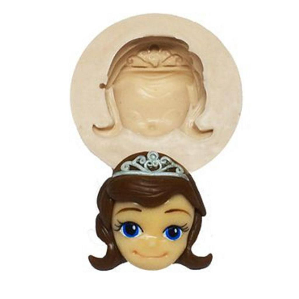 Molde De Silicone Princesa Sofia, Rosto Para Confeitaria/biscuit