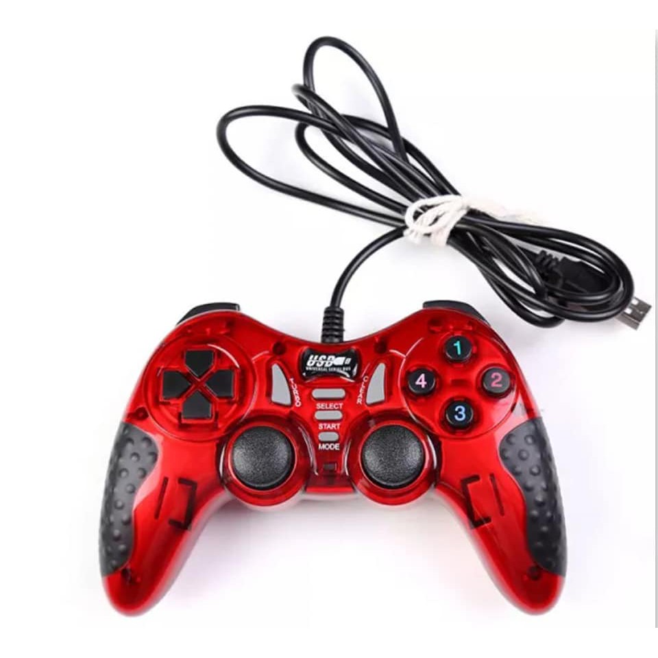 Controle Gamepad Joystick USB 2.0 Com Fio Controlador de Jogo Analógico Para Computador e Celular