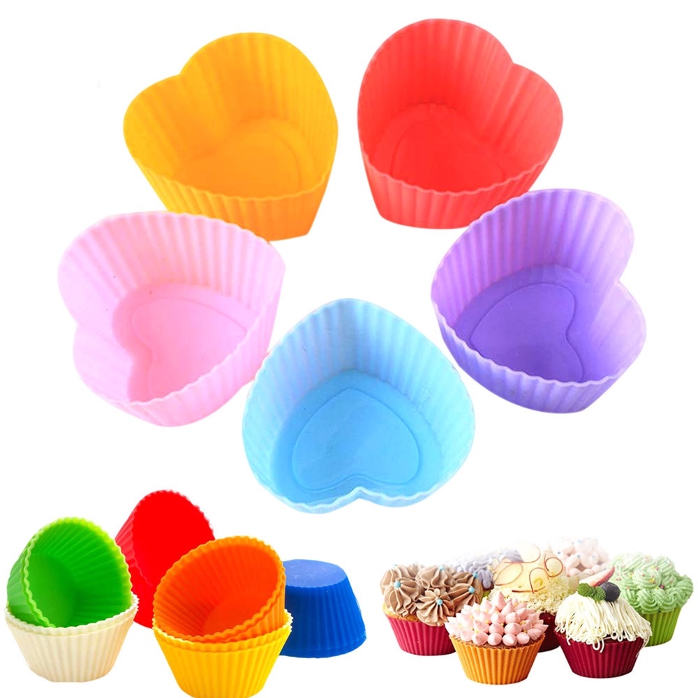 12 Forminhas Forma Assadeira Cupcake Muffin Bolinho Silicone em Oferta na Shopee