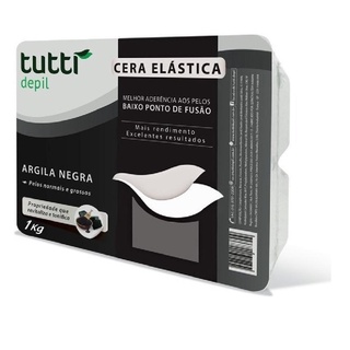 Tutti Cera Depilatória Quente Elástica Negra 1kg