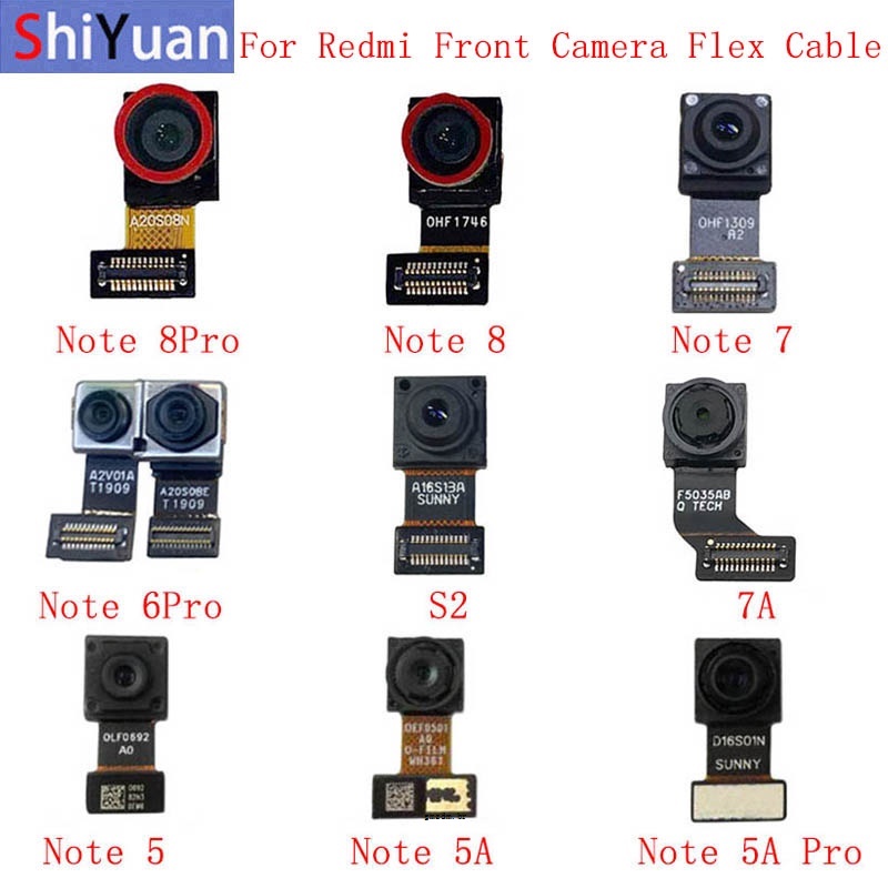 Cabo flexível de câmera frontal para Xiaomi Redmi Note 8 8Pro 7 6Pro 5 ...