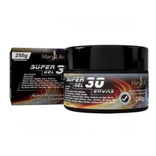 Pomada Massageadora Super Gel 30 Ervas 250g Mary Life em Oferta na Shopee