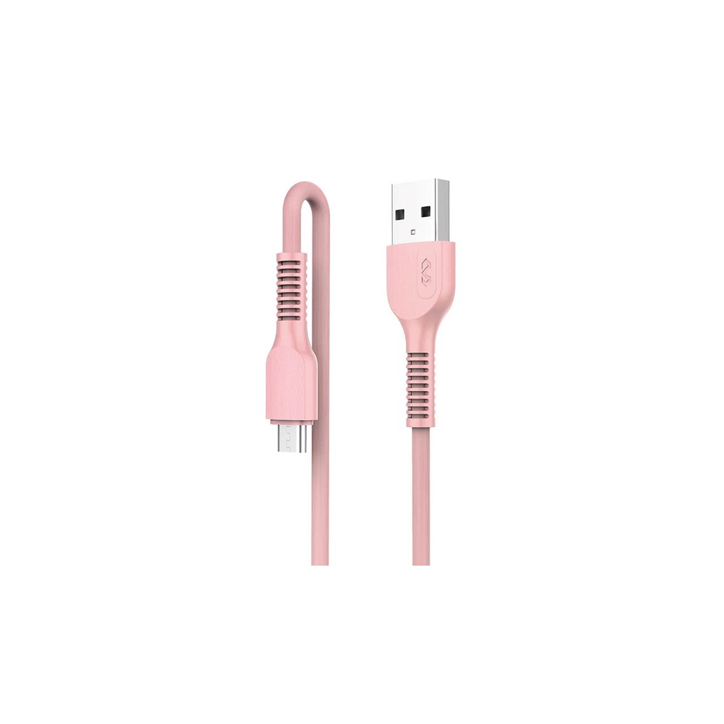 Cabo  Micro Usb Miccell Pvc 1M  Rosa - VQ-D88