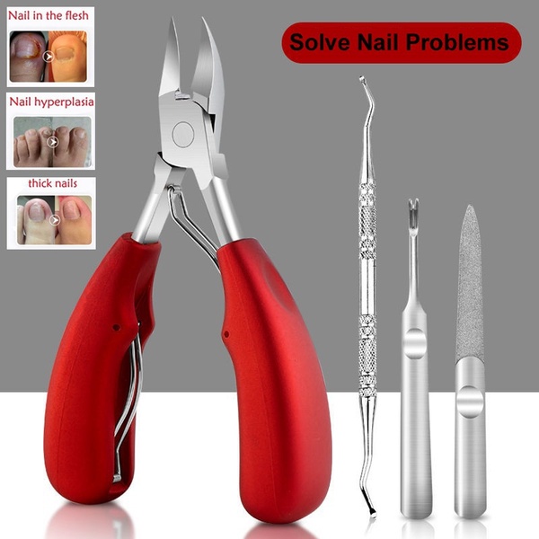 1/4/10/11/14/16 Pcs Cortador De Unha Encravada Podologia Correção Nippers Cutícula Cortadores De Corte Paroníquia Pedicure Manicure Mão Ferramenta Cuidados Com Os Pés