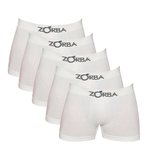 Kit 10 Cuecas Boxer Zorba Algodão Branca Sem Costura 781