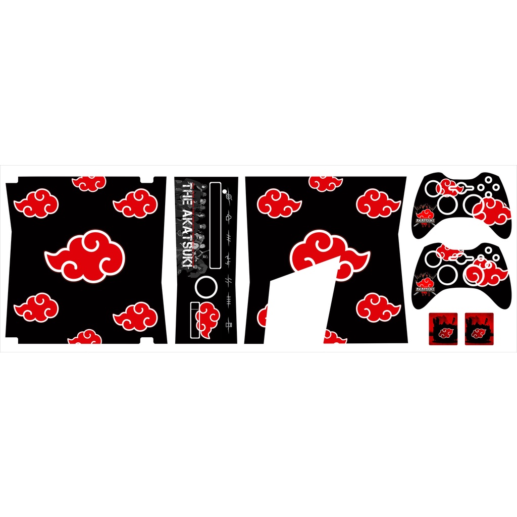 Skin adesiva para Xbox 360  Slim - Naruto / Akatsuki