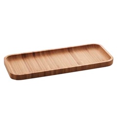 Petisqueira / Bandeja Retangular De Bambu Hire 28X11CM
