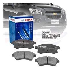 Kit Pastilha Freio Cruze 1.8 Tracker Lt Ltz Dianteira Bosch 2011 2012 2013 2014 2015 2016