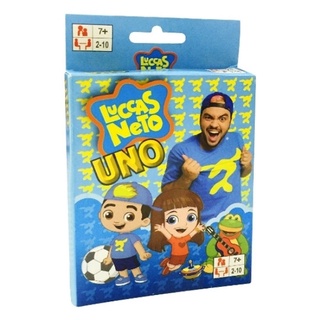 Jogos de Pais e filhos  Baralho UNO Luccas Neto - Jogo de Cartas Diversão Familiar