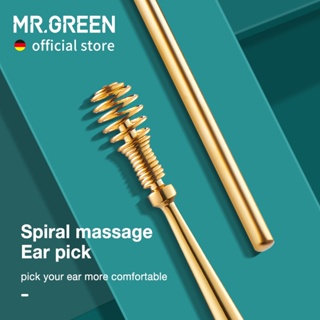 Mr.green Massageador Espiral P/Orelha Pick 360 ° Solução Para Removedor De Cera Podealar , Projeto De Limpeza Flexível , Equipamentos De Cuidados Da em Oferta na Shopee
