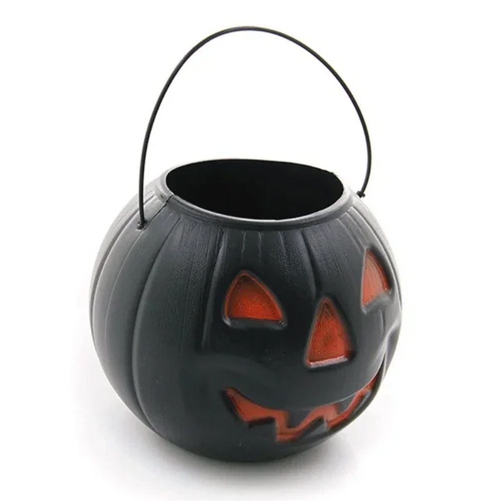 Cesta Abobora Dark de Halloween - 1 Unidade - Rizzo - Home & Living
