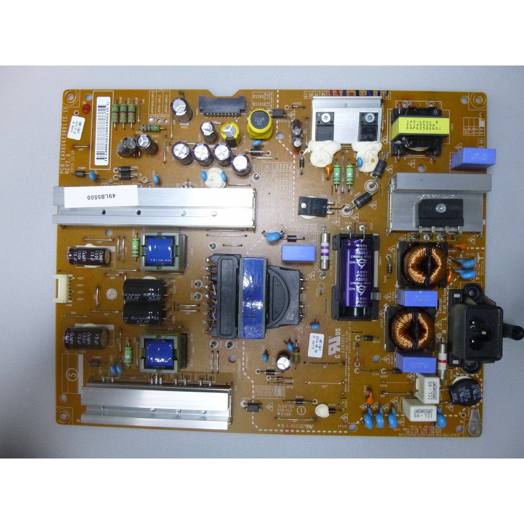 placa da fonte tv lg 49lb5500 / eax65423801