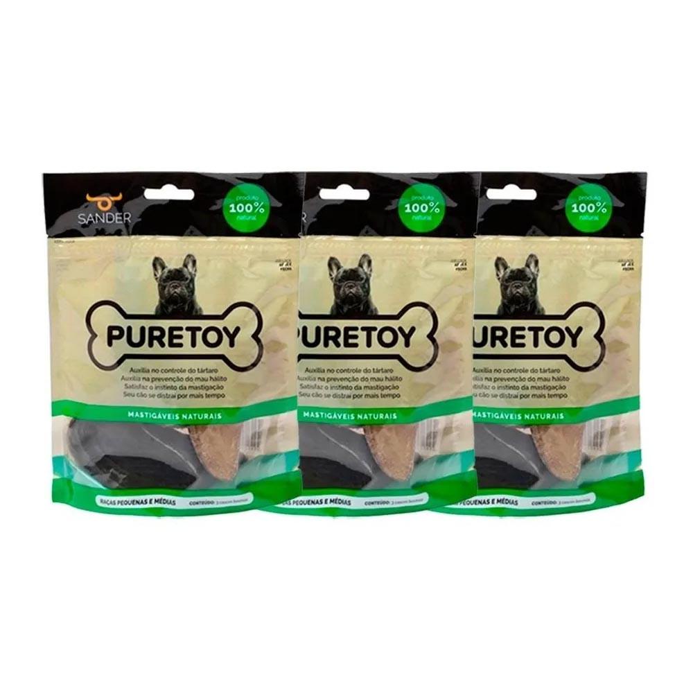 3 Cascos Bovinos Caes Puretoy Com 3 Peças em Oferta na Shopee